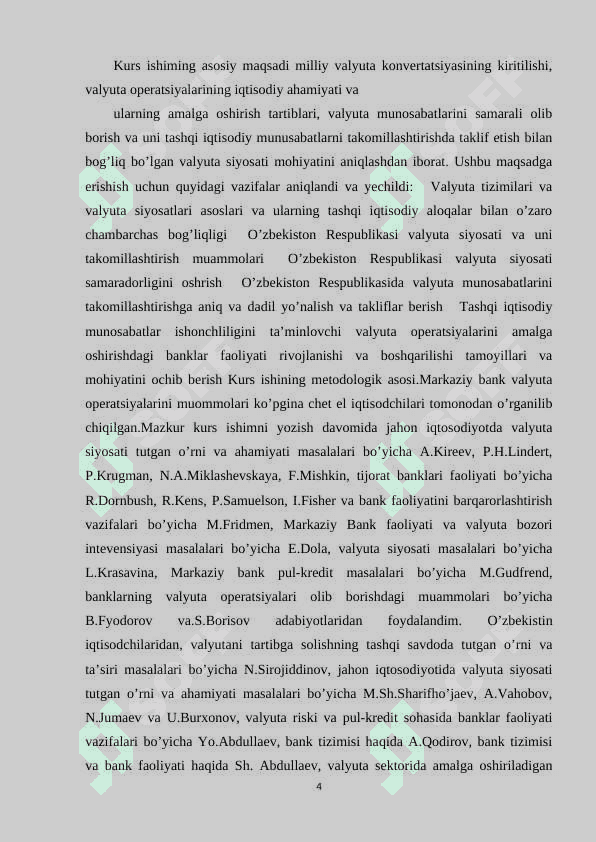 O'zbekiston Respublikasi  valyuta siyosati. 4