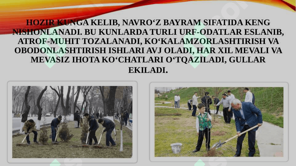 Bahoriy bayramlar va Navro‘z ulug‘vorligi 6