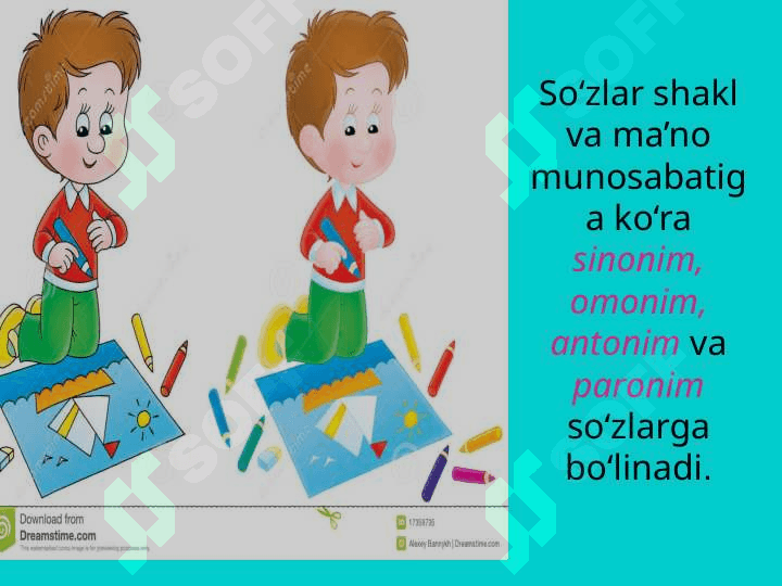 So‘zlarning shakl va ma'no munosabatiga ko‘ra turlari 2