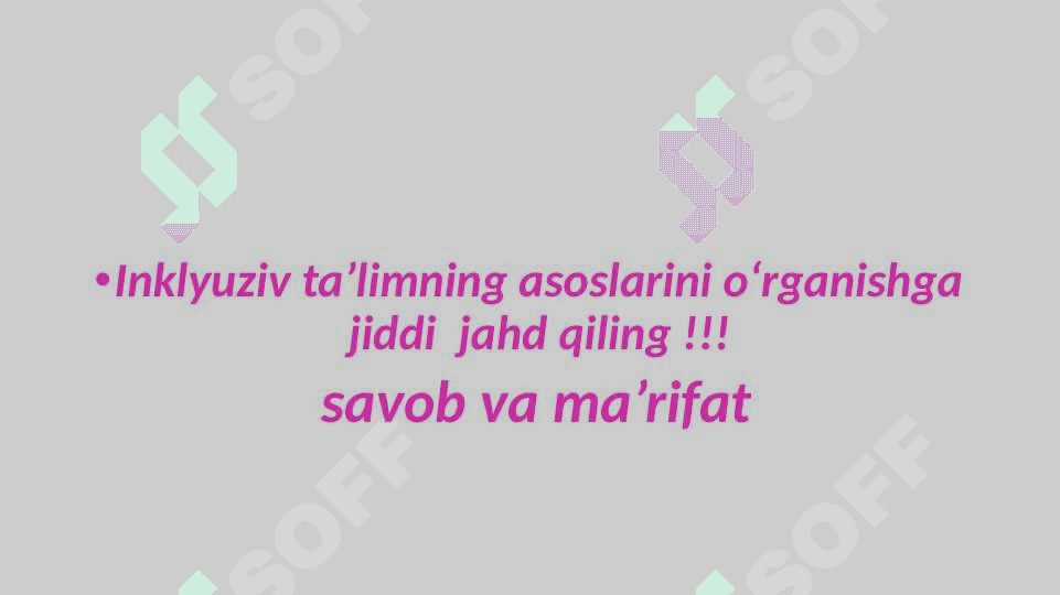 Individual ta’lim marshruti: tuzish tamoyillari, mutaxassislar jamoasi 3