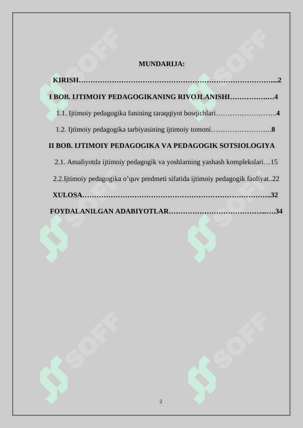 XX asr boshlarida ijtimoiy pedagogik faoliyat 2