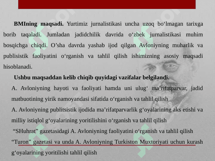 AVLONIYNING MUHARRIRLIK VA PUBLITSISTIK FAOLIYATI 3