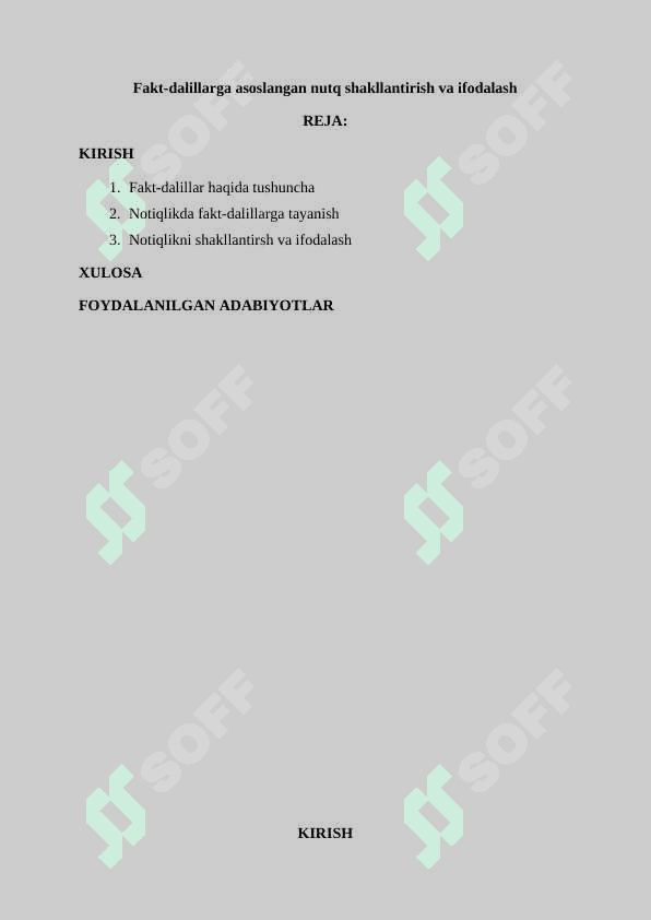 FAKT-DALILLARGA ASOSLANGAN NUTQ SHAKLLANTIRISH VA IFODALASH 2