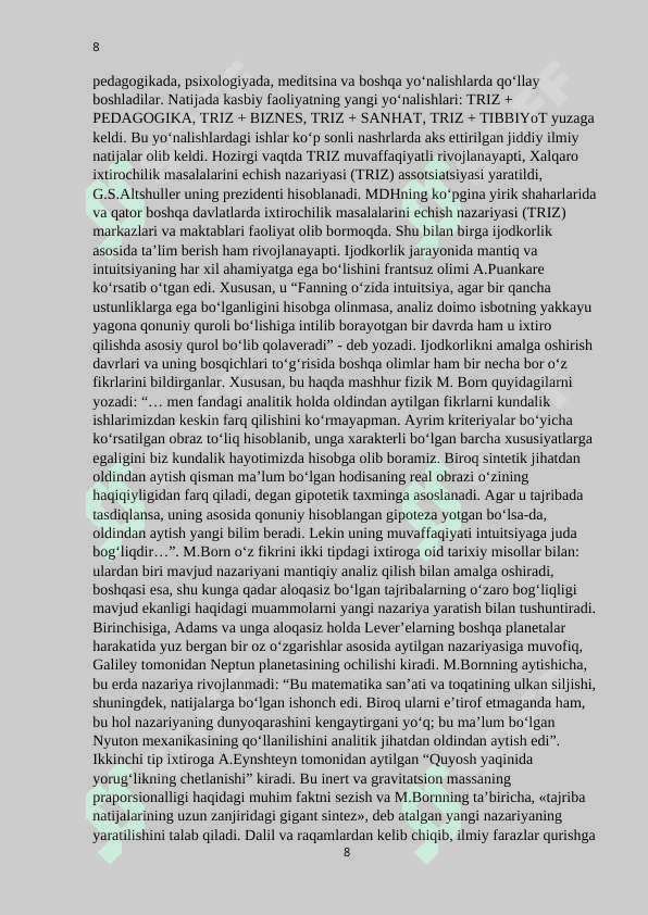 Boshlang‘ich ta’limda o‘quvchilar ijodkorligini rivojlantirish 8