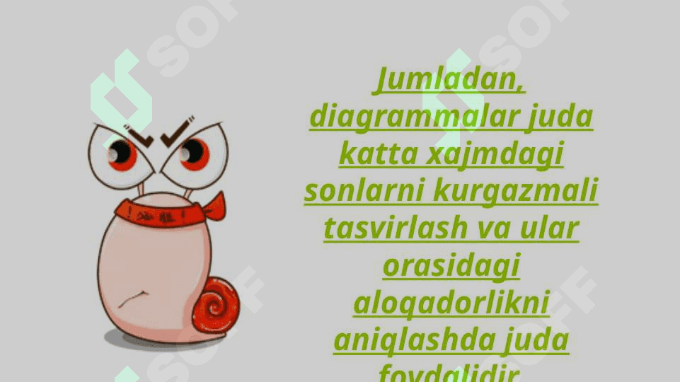 Grafik ko'rinishdagi ob'ektlar ustida ishlash. Sodda grafiklar , diagrammalar 4