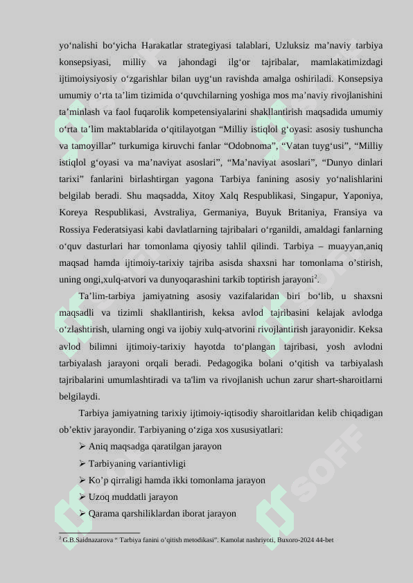 Umumta'lim maktablarida yuqori sinflarida tarbiya fanidagi burch va ma'suliyatlar 8