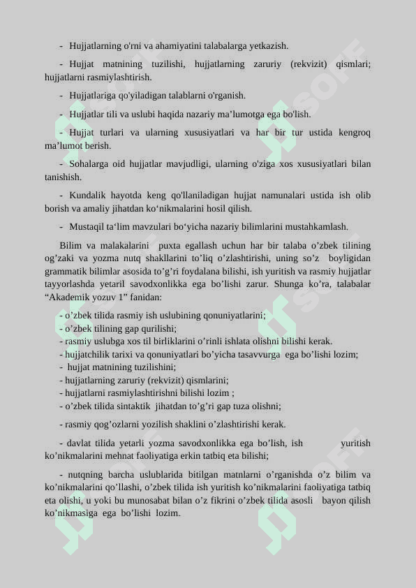 Akademik yozuv fani to'liq axborot 2