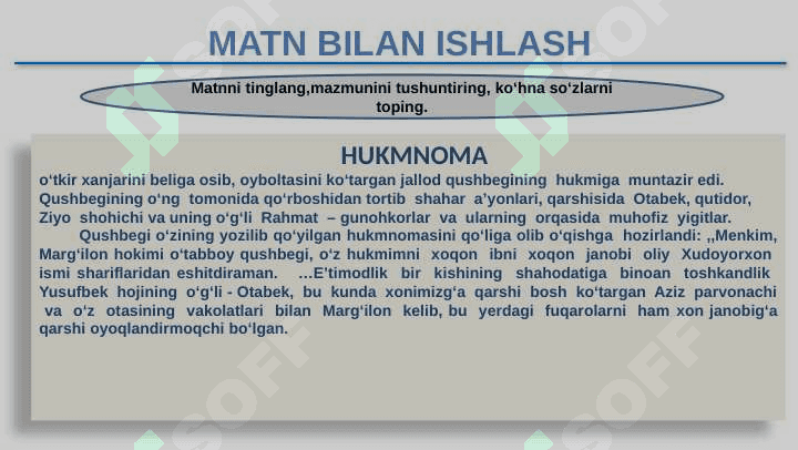 KO‘HNA SO‘ZLAR USLUBIYATI 8