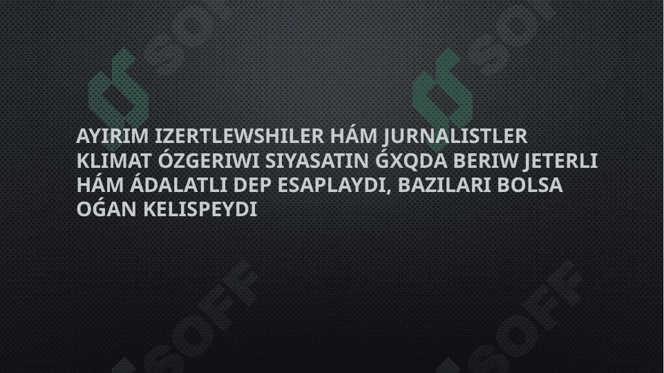 Klimat ózgeriwi máseleleriniń ǵxqda sáwlelendiriliwi 3