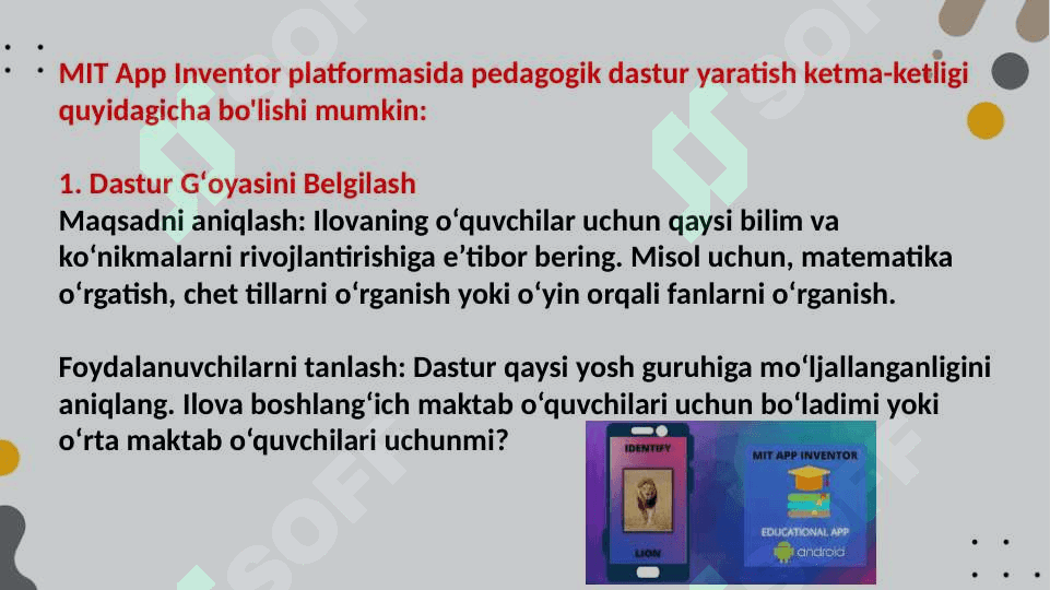 MIT App Inventor tizimi orqali pedagogik ilovalar yaratish. 4