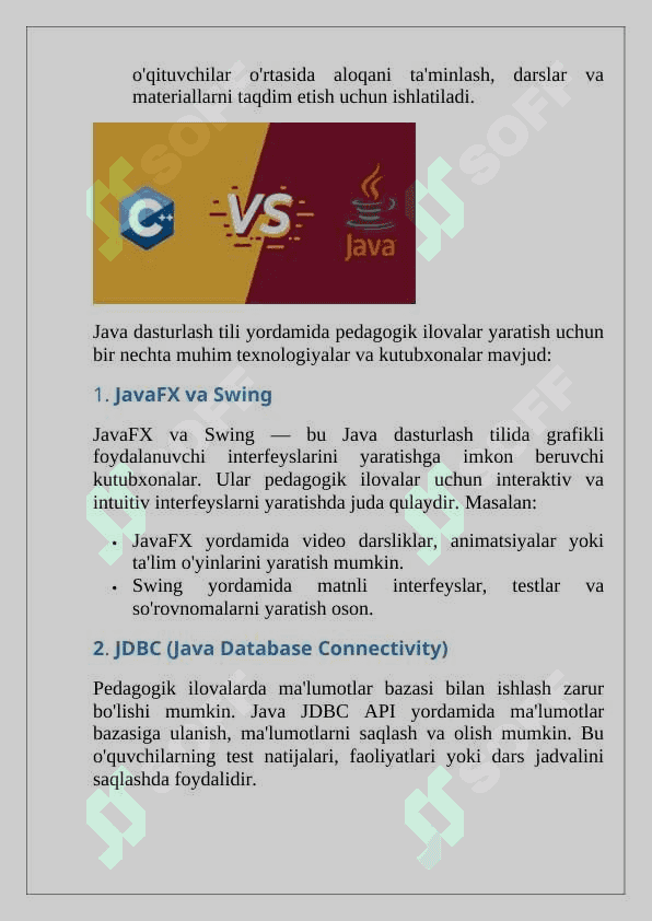 Java tizimi orqali pedagogik ilovalar yaratish texnologiyasi 3