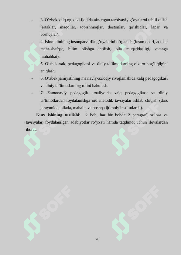 O’zbek xalq pedagogikasi va islom ta’limotida ijtimoiy pedagogik g’oyalar 4