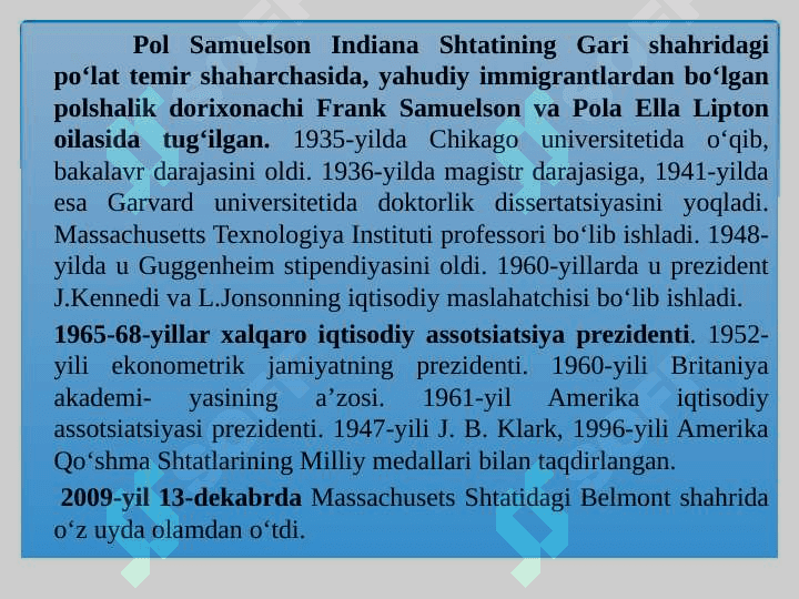 HOZIRGI ZAMON IQTISODIY TA’LIMOTLAR EVOLYUTSIYASI 8