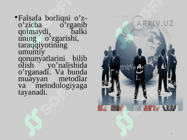 Falsafaning metod, qonun va kategoriyalari 5