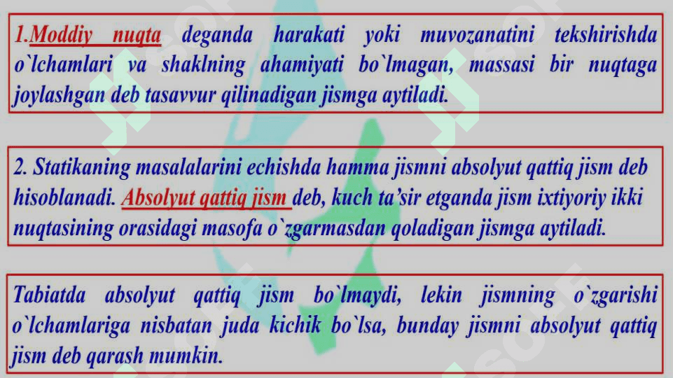 STATIKA ELEMENTLARI 5