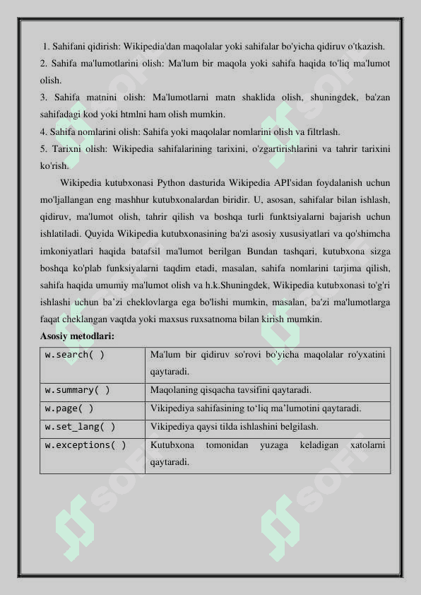 Pythonda Wekipidia kutubxonasi 2