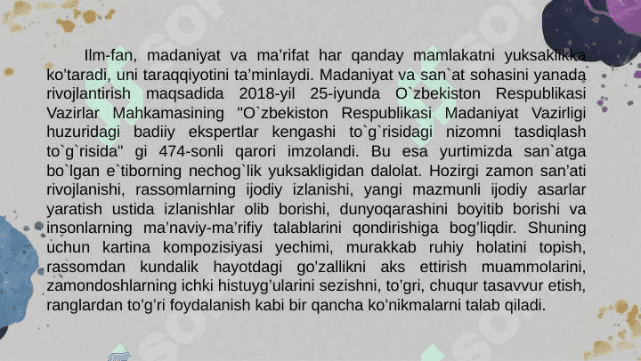 Rangtasvir tasviriy san’atning yetakchi turi 3