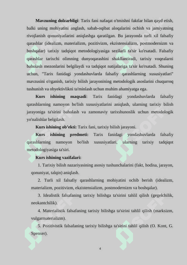 Tarix fanidagi yondashuvlarda falsafiy qarashlarning xususiyatlari 4