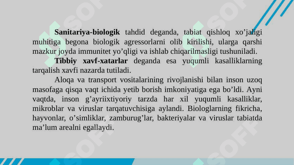 TURIZMDA EKOLOGIK XAVFSIZLIK MUAMMOLARI VA SANITAR NAZORATI 4