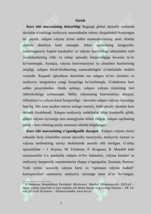 Xalqaro valyuta tizimining shakllanishi va rivojlanishi 3