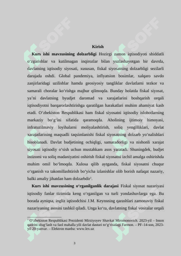 Fiskal siyosat, uning mohiyati va tashkiliy vositalari 3