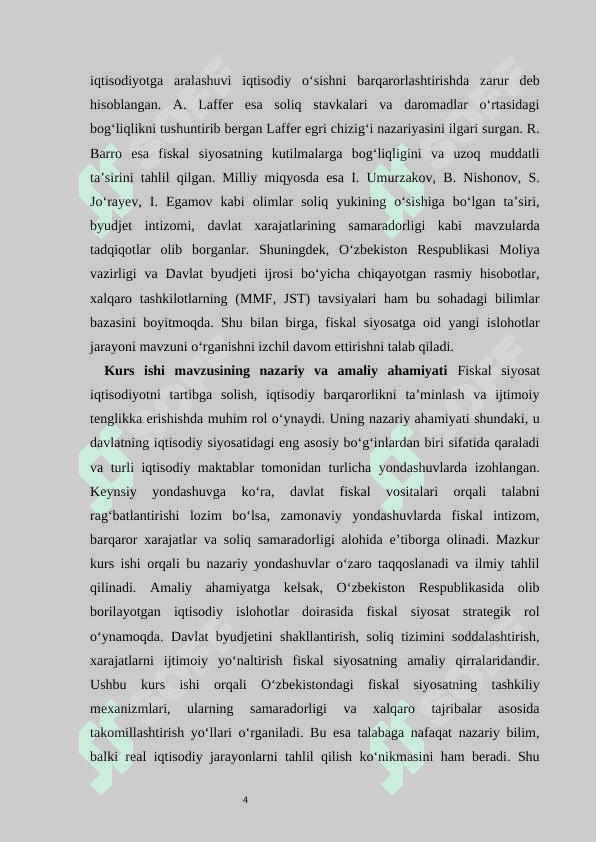Fiskal siyosat, uning mohiyati va tashkiliy vositalari 4