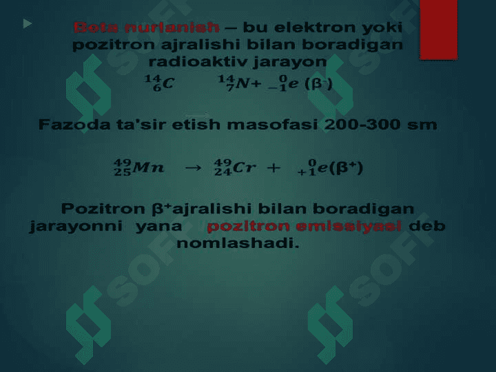 Yadro kimyosi. 7