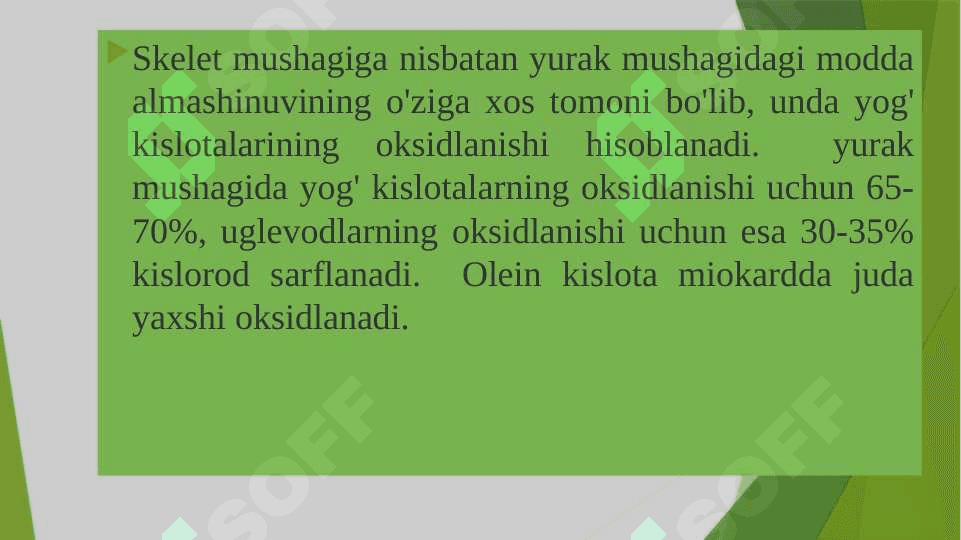 Yurak va mushak  biokimyosi 4
