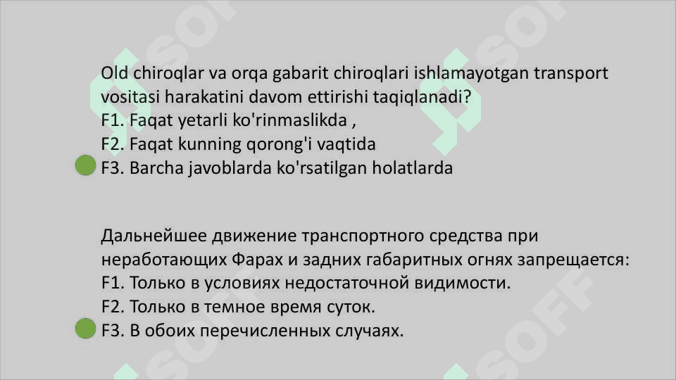 Avtotest prava savollar javoblari bilan 3