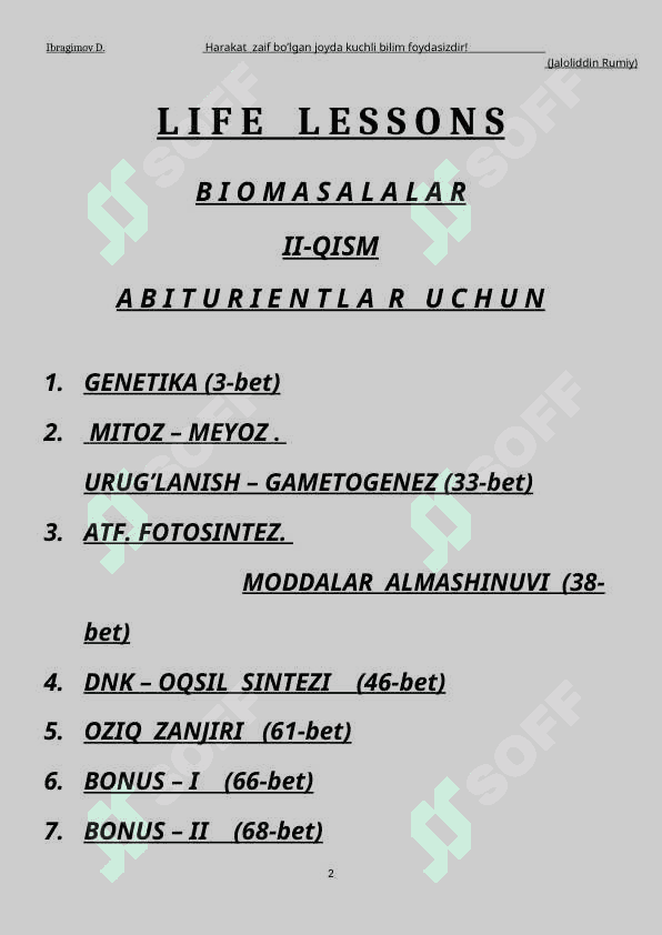 Biomasalalar 2   qism 2
