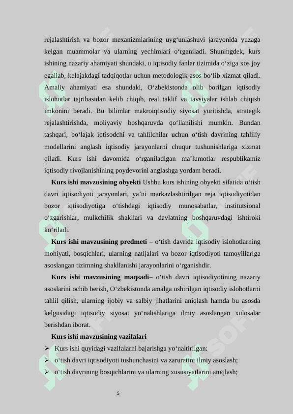 O‘tish davri iqtisodiyoti nazariyasi 5