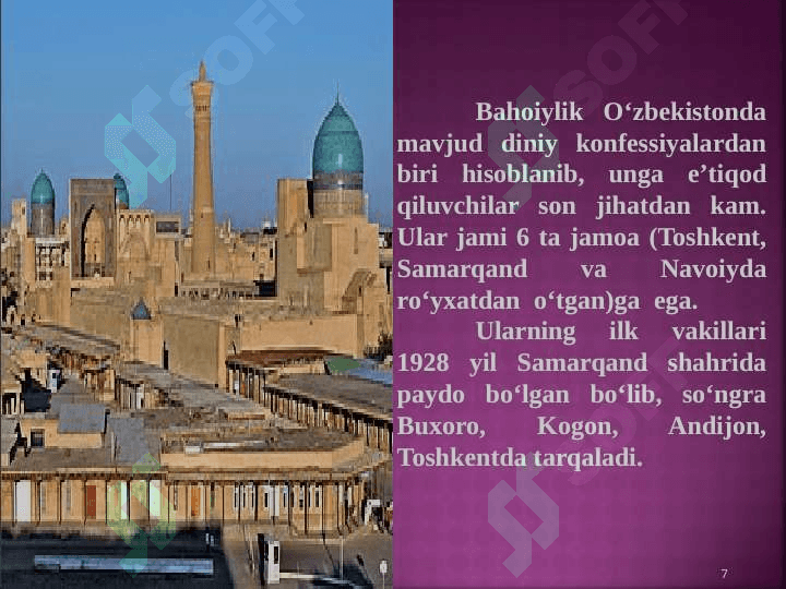 Zamonaviy diniy harakatlar va sektalar 7