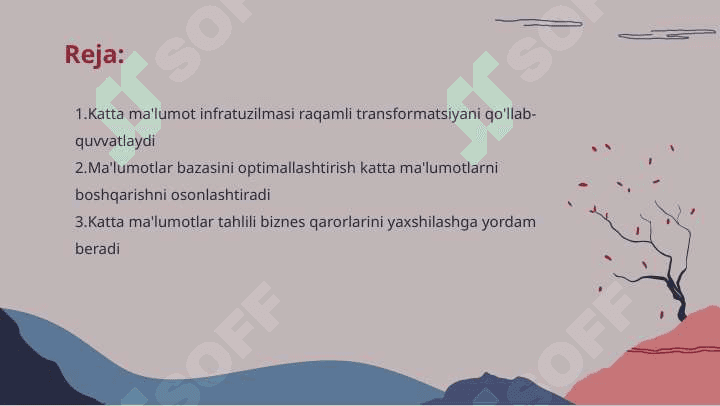 Big data infratuzilma:imkoniyatlar va muamolar 2