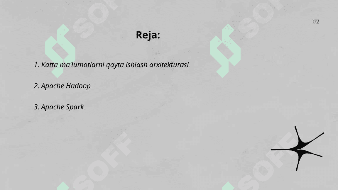 Katta maʼlumotlar( Big Data) ni qayta ishlash texnologiyalari 2