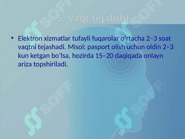Elektron davlat xizmatlarining fuqarolar hayotiga taʼsiri 6