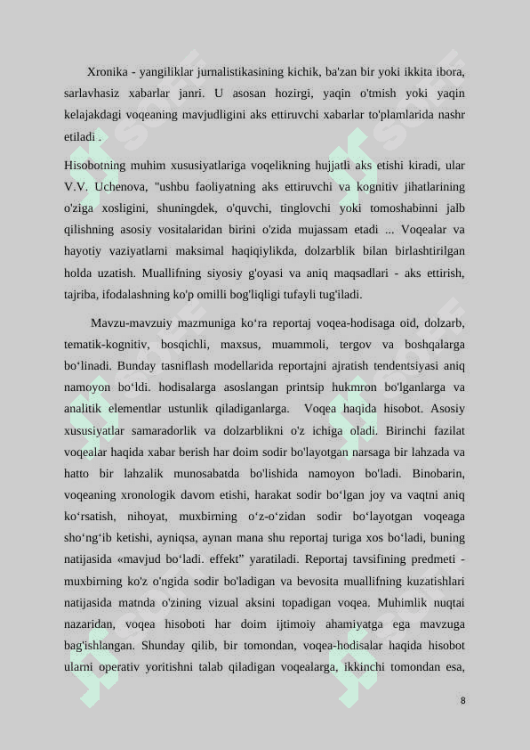 Jurnalistikada sharh tushunchasi va turlari 8