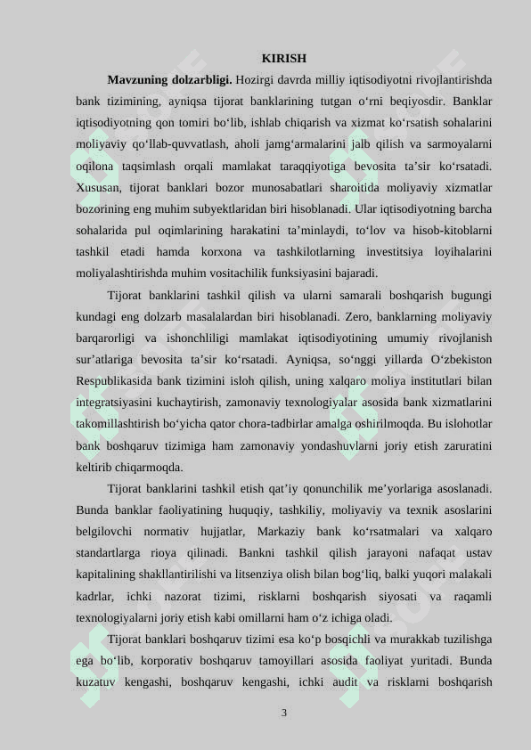 Tijorat bankini tashkil qilish va boshqarish tizimi 3