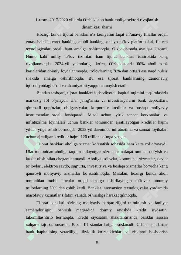 Tijorat bankini tashkil qilish va boshqarish tizimi 8