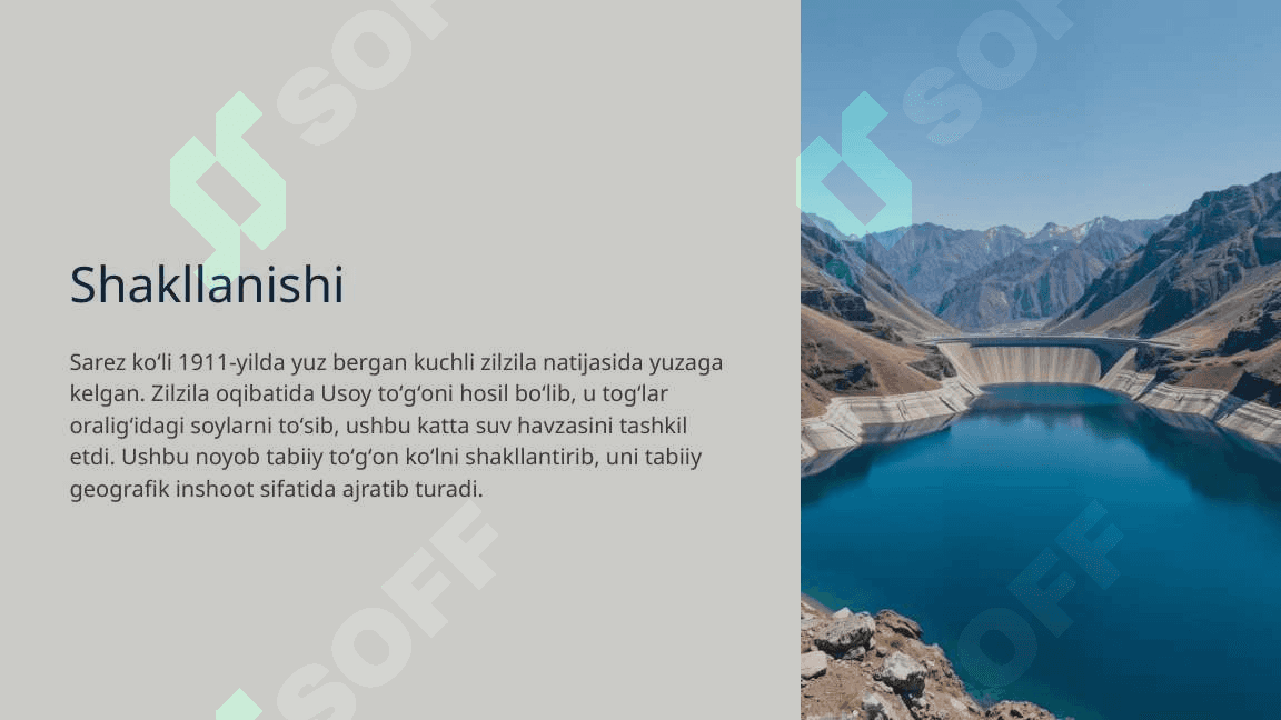 Sarez koʻli: Tabiiy geografik tavsif 5