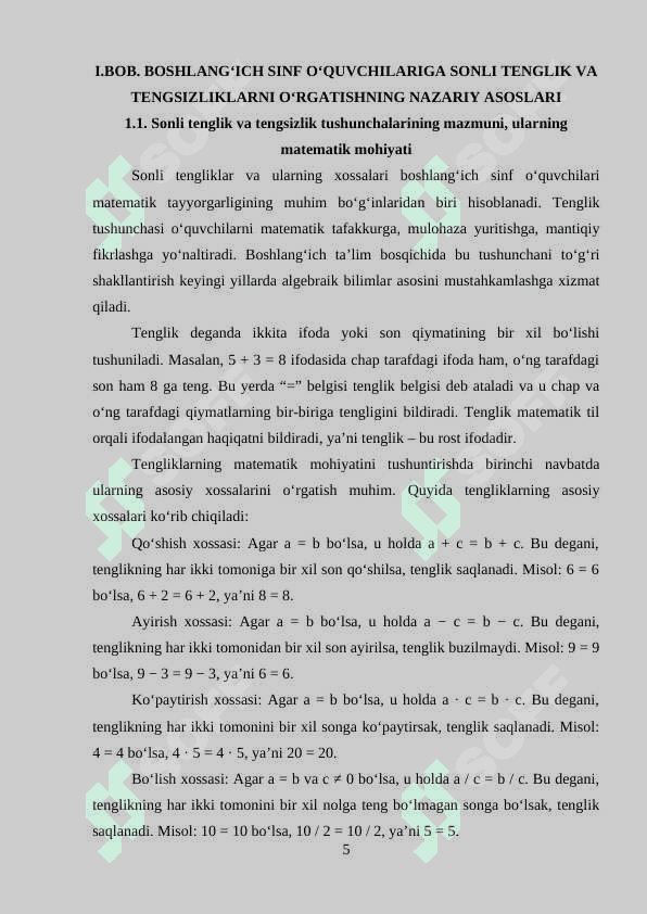 Sonli  tenglik  va  tengsizliklarni o’rgatish  usullari 5