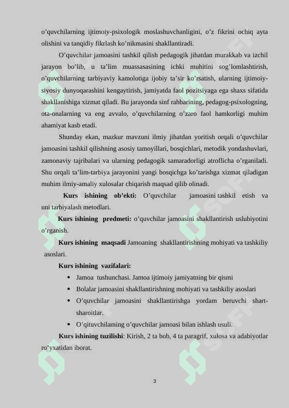 O’quvchilar jamoasini tashkil qilishning o’ziga xos xususiyatlari 3