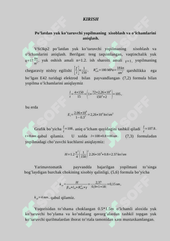 “To‘sinlar joylashuvi” mavzusida kurs ishi 2