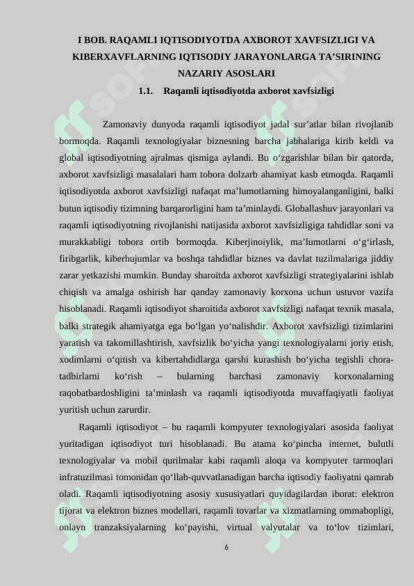 Raqamli iqtisodiyotda axborot xavfsizligi va kiberxavflar 6
