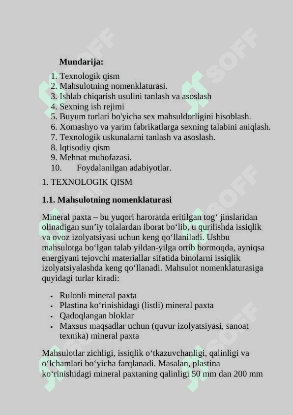 Mineral paxta ishlab chiqarish bo'yicha kichik korxona 4