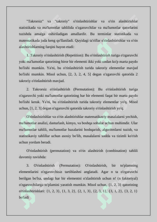 To'plamalarda guruhlash va sonini aniqlash 3