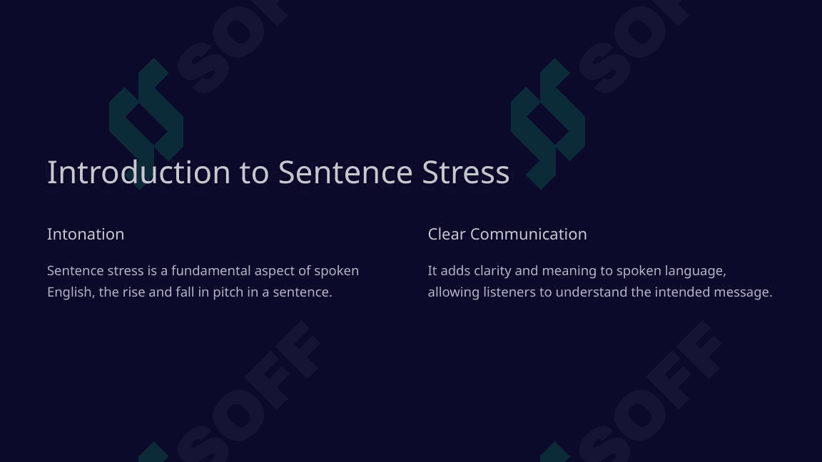 The functions of sentence stress 2