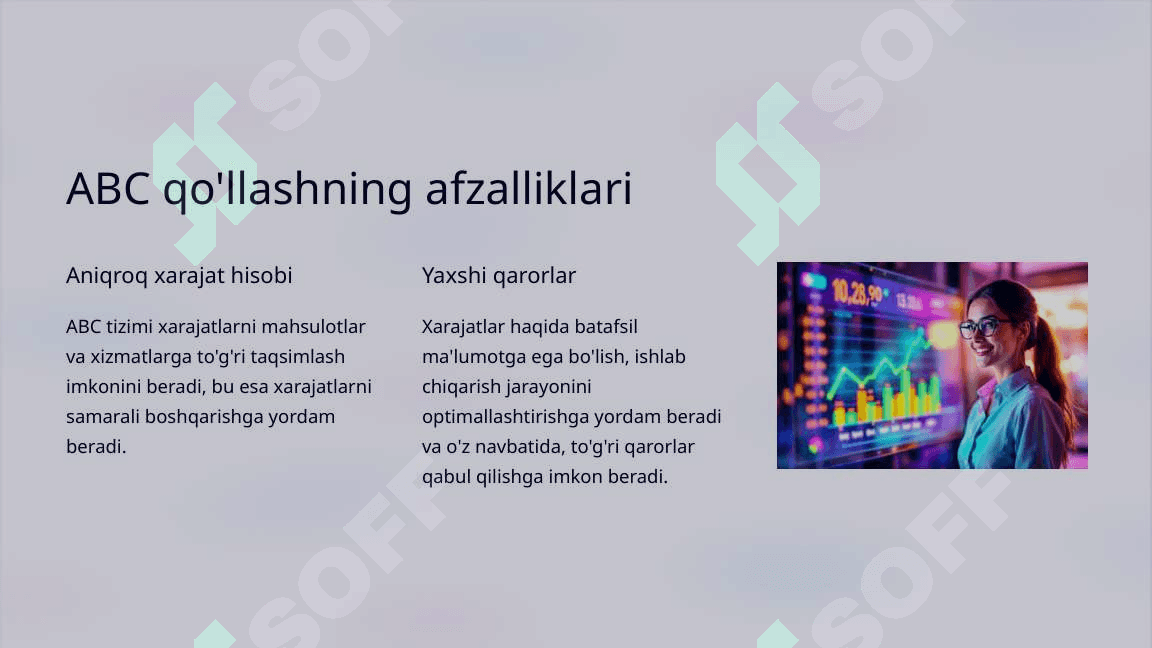 “Activity Based Costing (ABC)” tahlilining tavsifi 4
