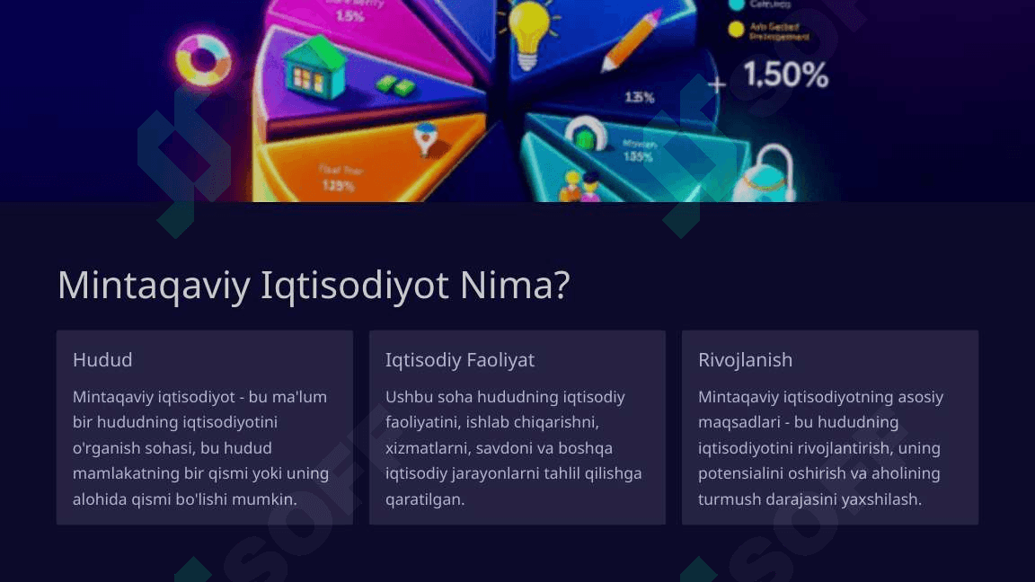 “Mintaqaviy iqtisodiyot”ning predmeti, maqsadi va vazifalari 3