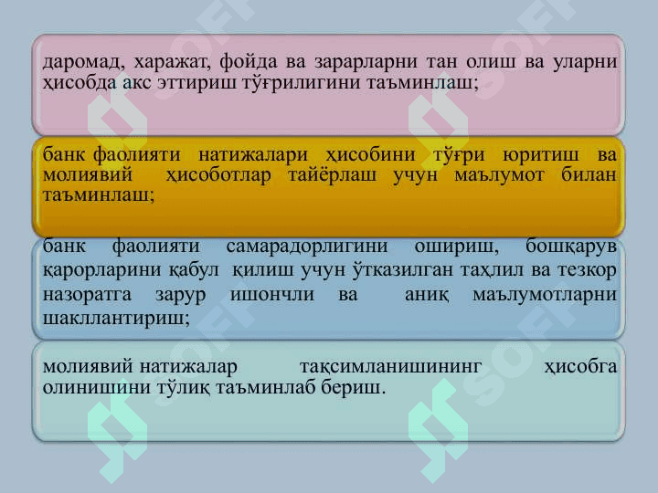 Bank daromadlari va xarajatlari hisobi 4