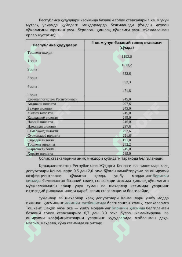 Жисмоний шахслардан олинадиган ер солиғи 4